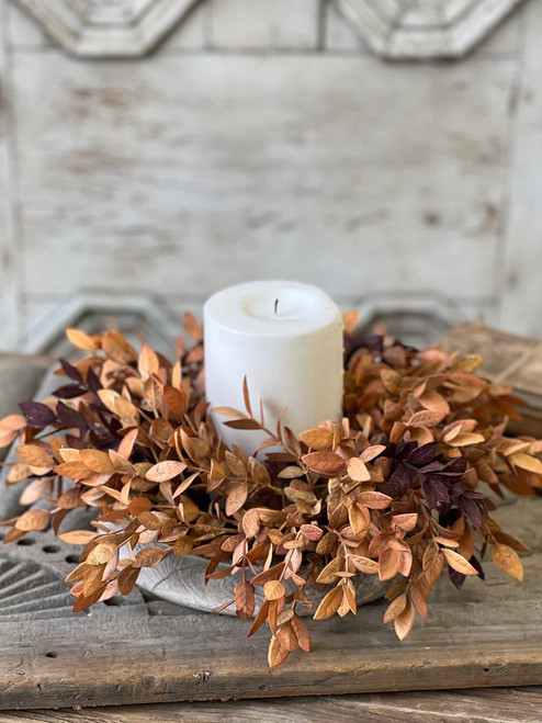 Candle Ring, Ombre Woods 16"