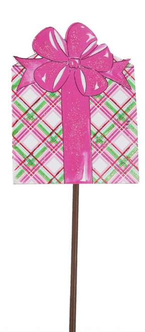 *NEW* Stake, Vintage Package With Pink Bow