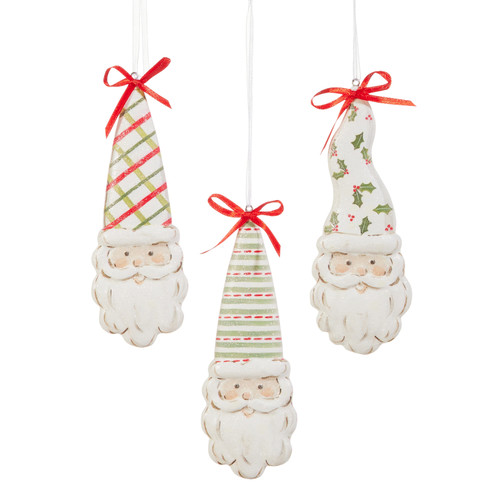 Ornament, Pattern Santa 5" Ornament, Pattern Santa 5"