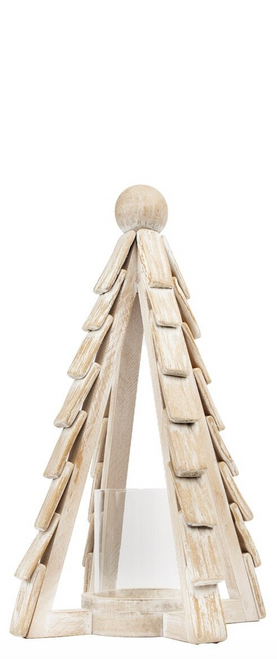 Lantern, Wood Tree SMALL