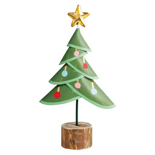 *NEW* Tree, Green Metal With Multicolor Balls MEDIUM