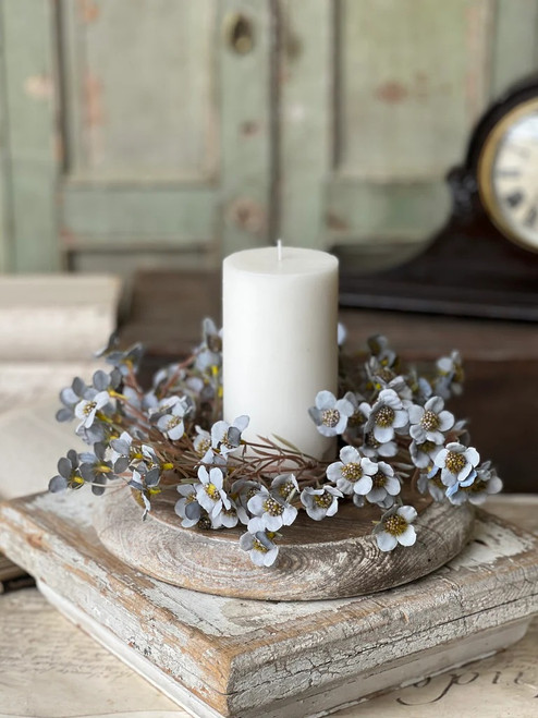 *NEW* Candle Ring, TImeless Blooms Azure