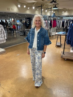 Pants, Blue Floral XLarge