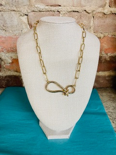 Necklace, Chunky Knot Gold