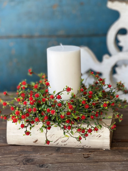 *NEW* Candle Ring, Love Buds Red