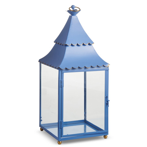 Lantern, Dark Blue 18.5"