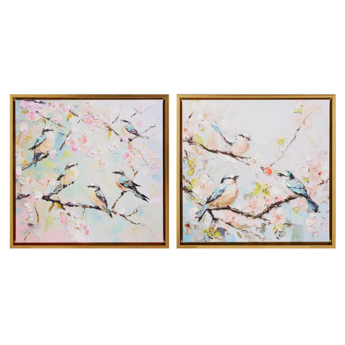 Wall Art, Spring Melody Birds 13.75"