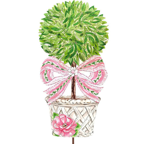 *NEW* Stake, Beck's Wild Poppies Ficus Topiary