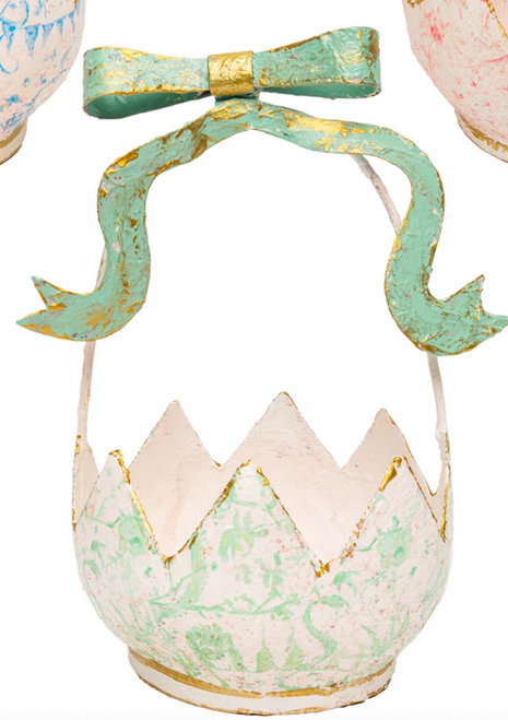 *NEW* Basket, Chinoiserie Easter Basket, Green