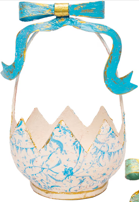 *NEW* Basket, Blue Chinoiserie Easter Basket