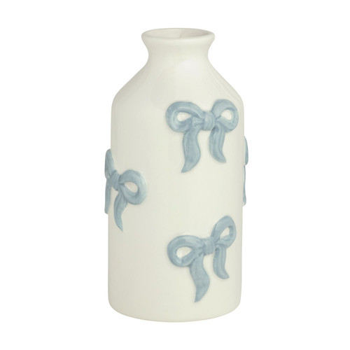 Vase, Blue Bow