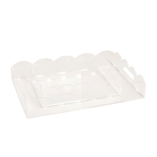 Trays, Scallop Acryllic