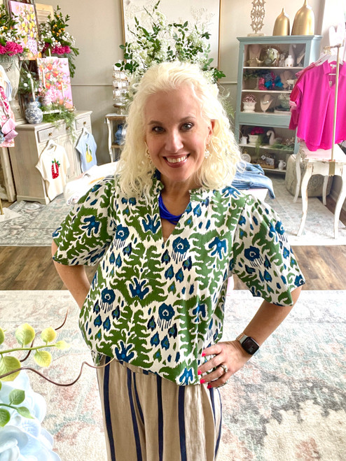 Shirt, Chase Flounce Sleeve SMALL