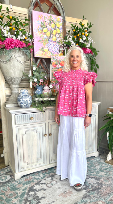 Top, Dolly Flutter Pink, SMALL