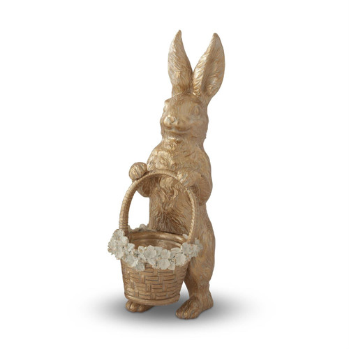 Bunny With Basket, Gold