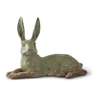 Bunny, Green Resin Lying Down