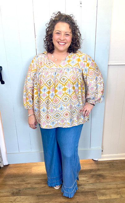 Shirt, Boho Mollie Top 1X