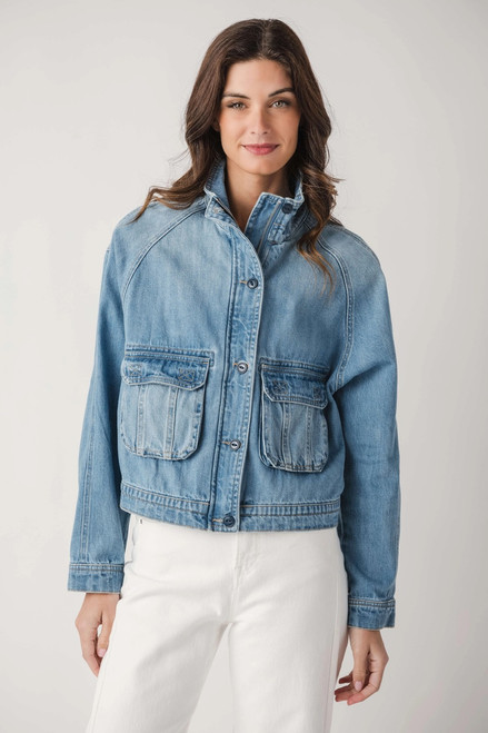 Jacket, Light Jean Pocket Short Size 1X