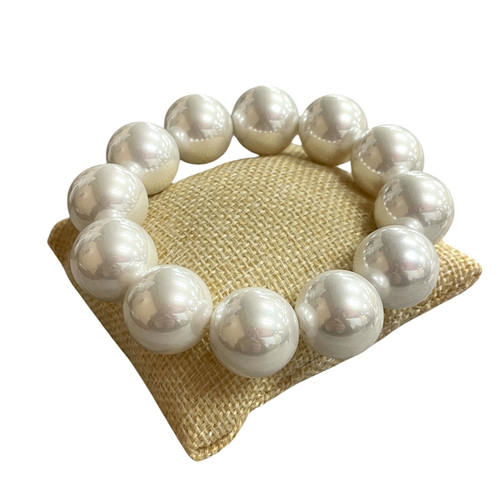 Bracelet, Large Pearl Stretch