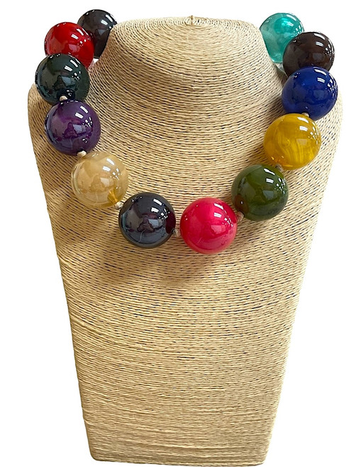 Necklace, Chunky Ball Multi
