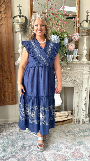 Dress, Radford Embroidered Midi