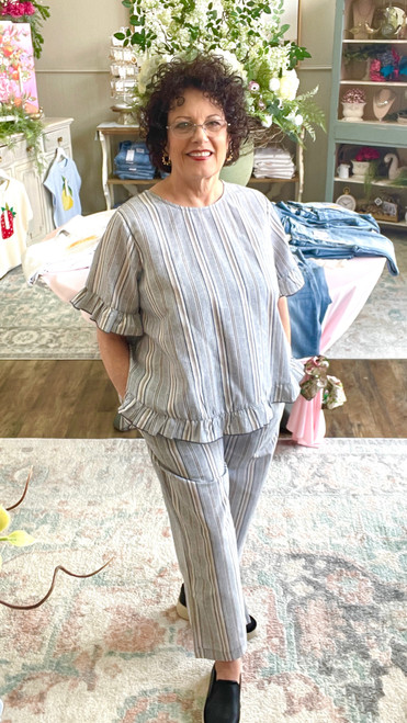 Pants Small Blue Stripe