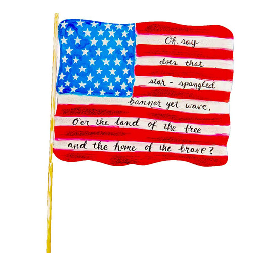 *NEW* Stake, Star Spangled Flag