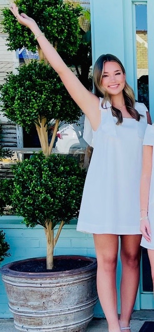 Dress, Statement Bow Dress Straps Mini