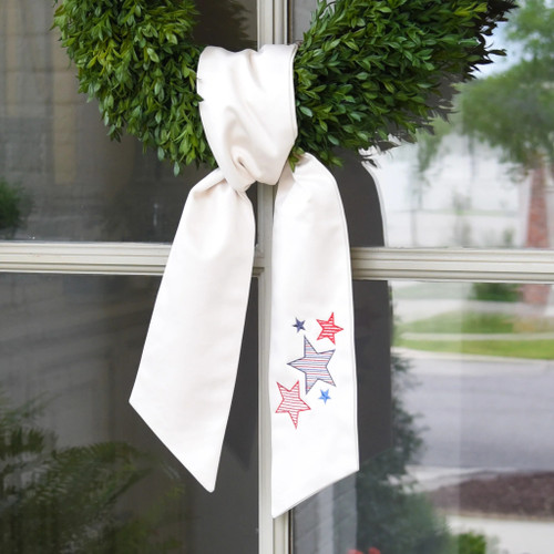 Sash, Star Spangled Wreath Sash LONG