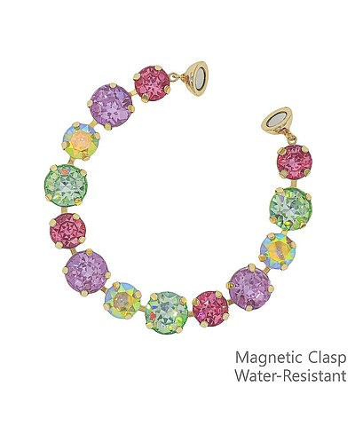 Bracelet, Pastel Rhinestones, Magnet