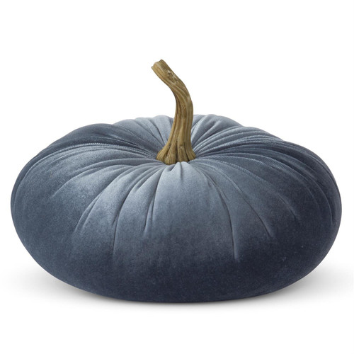 Pumpkin Blue Velvet Stuffed, 7.25"