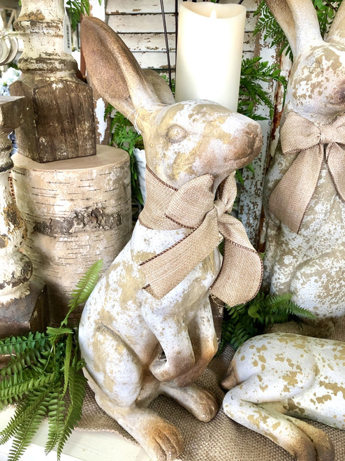 Terracotta Rabbit Standing With Nose Up