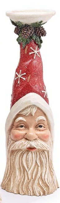 Candle Holder, Santa Head LARGE