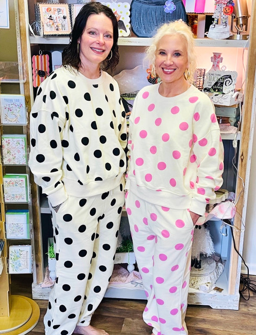 Set, Polka Dot Sweatsuit