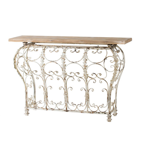 Iron & Wood Console Table