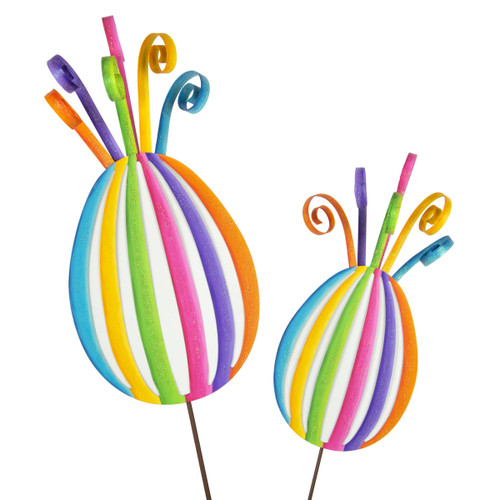 Stakes, Party Ribbon Eggs, Set of 2