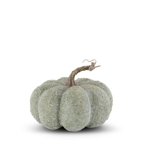 Pumpkin, Green Whitewashed Textured 5.5"