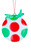 Ornament, Disc With Polka-Dots