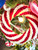  Yarn Wreath, Red & Cream LARGE