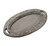 Oval Gray Tray, French Style, MEDIUM