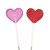 Stake, Heart Lollipop Pink