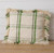 Pillow, Green Plaid With Fringe 22" Square