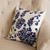*SOLD OUT* Pillow, Blue and White Floral Square