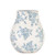 Vase, Blue Ceramic Transferware 9.5"