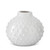 Vase, White Ceramic Raised Dot 11"