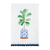 Towel, Fig Leaf Potted Plant Chinoiserie