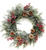 Wreath, Holiday Cedar With Red Berries and Pinecones, 24"