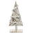 Wooden Tree Cutout W/White Bead Garland