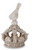 Crown, Whitewashed  Resin With Bird, STYLE 1