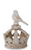 Crown, Whitewashed Resin With Bird, STYLE 3